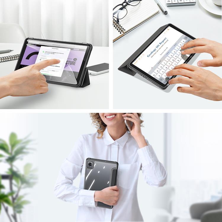 Dux Ducis Dux Ducis Realme Pad Mini Fodral Toby Armored Flip Smart - Svart