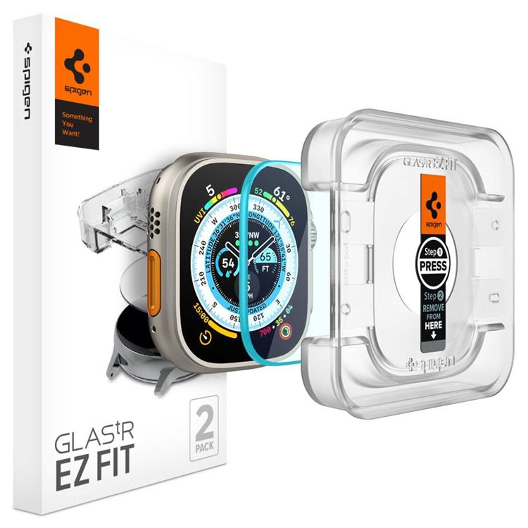 Spigen Spigen [2-Pack] Apple Watch Ultra 1/2 (49mm) Härdat Glas Skärmskydd