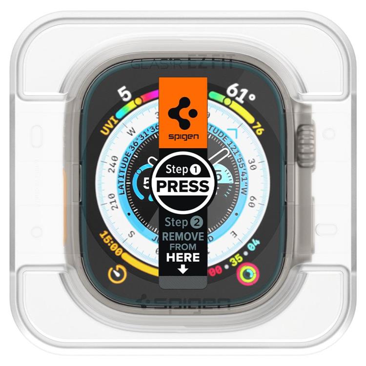 Spigen Spigen [2-Pack] Apple Watch Ultra 1/2 (49mm) Härdat Glas Skärmskydd