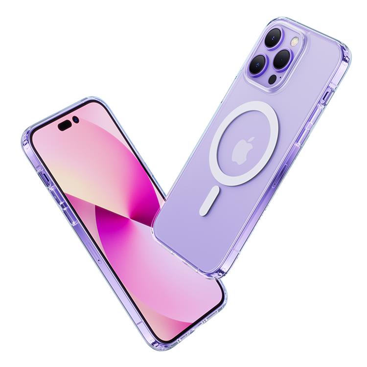 USAMS USAMS iPhone 14 Pro Max Skal Magsafe BH802 - Transparent