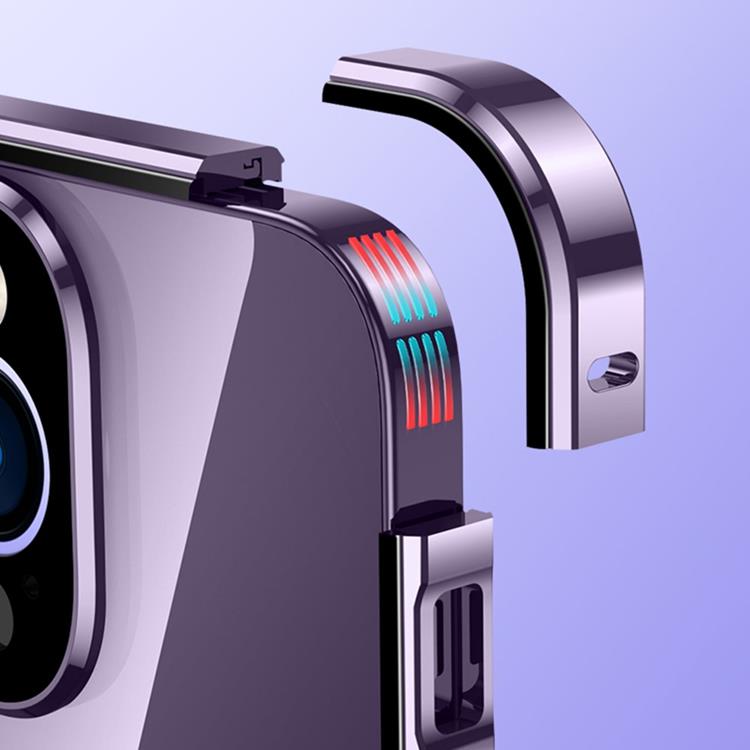 OEM iPhone 14 Pro Max Skal Metall Magnetic - Silver