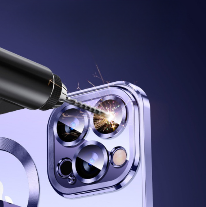 OEM iPhone 14 Pro Skal Magsafe Electroplating Magnetic - Lila