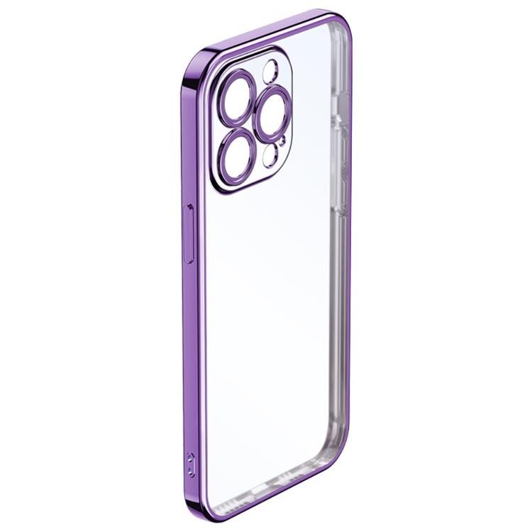 ROCK ROCK iPhone 14 Pro Skal Electroplating Matte - Lila