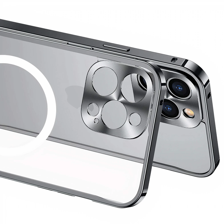 UTGATT iPhone 14 Pro Max Skal Magsafe Metall Frame - Guld