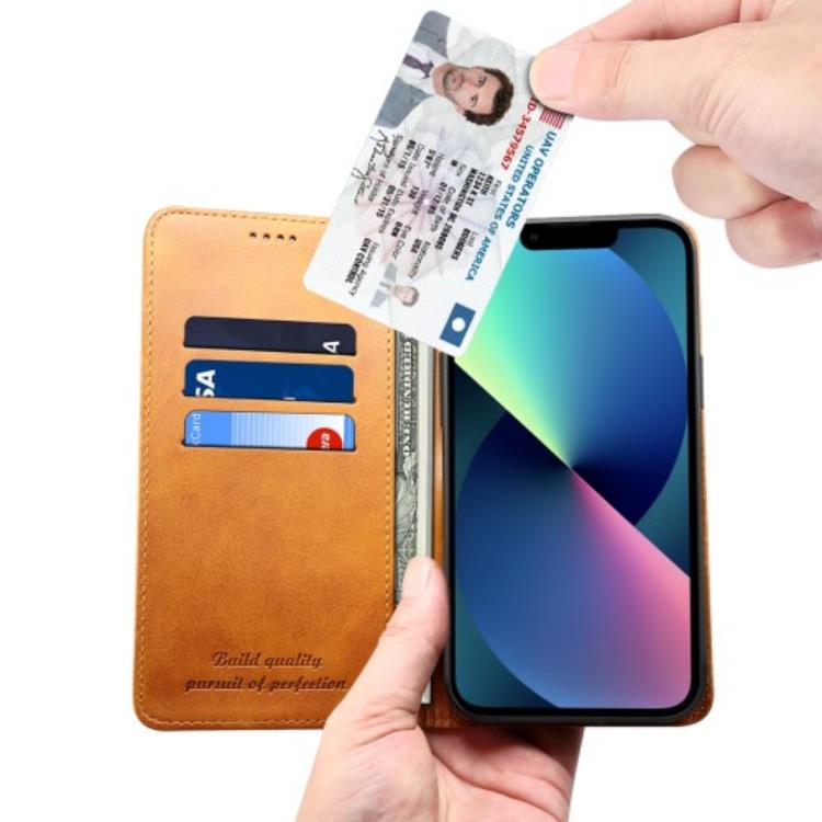 SUTENI SUTENI iPhone 14 Pro Max Plånboksfodral Textured Surface - Khaki