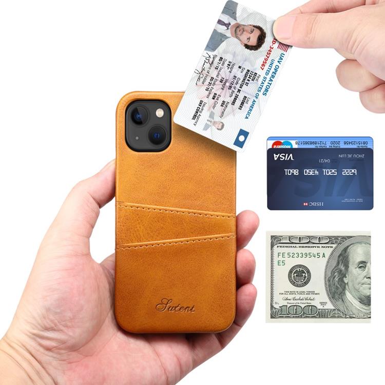 SUTENI SUTENI iPhone 14 Plus Skal Korthållare - Khaki