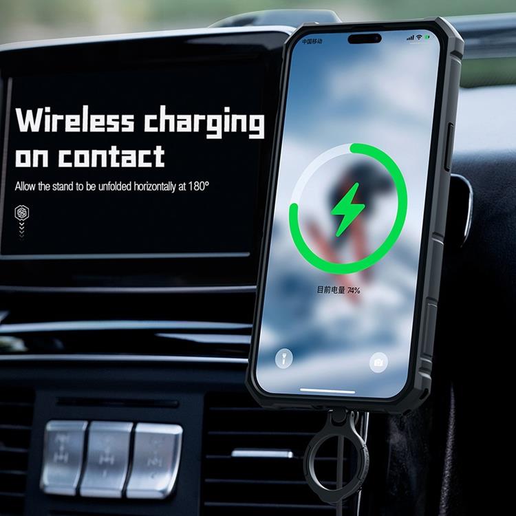 Nillkin Nillkin iPhone 14 Pro Max Skal Ringhållare Armor Pro - Blå