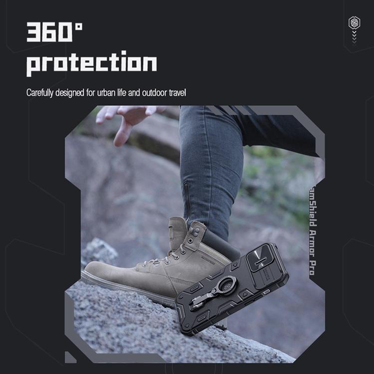 Nillkin Nillkin iPhone 14 Pro Max Skal Ringhållare Armor Pro - Blå