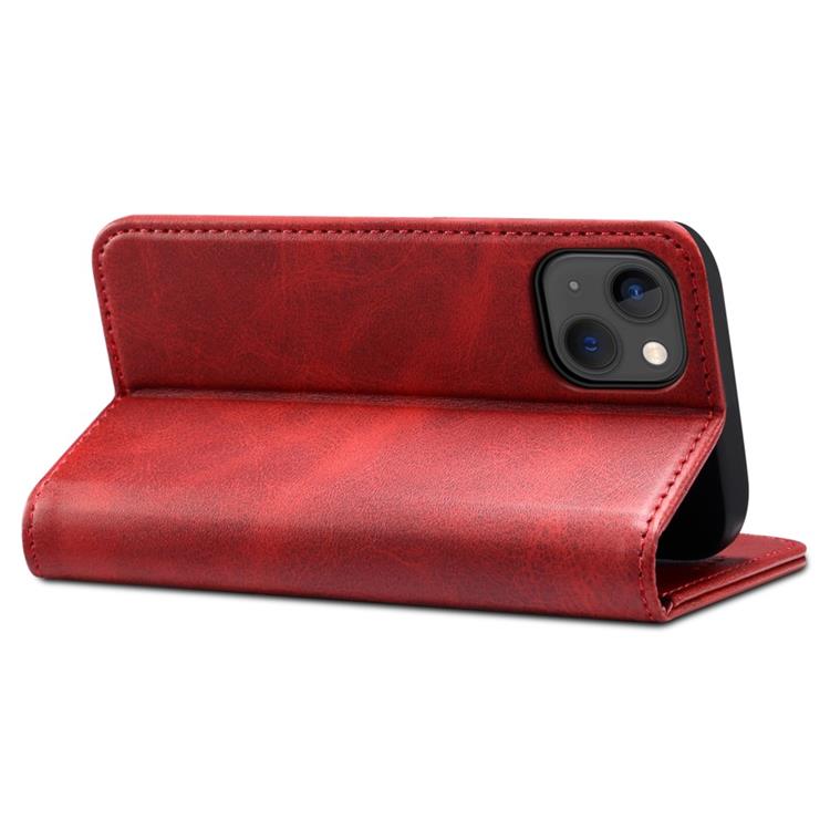 SUTENI SUTENI iPhone 14 Plus Plånboksfodral Magnetic Kickstand - Röd