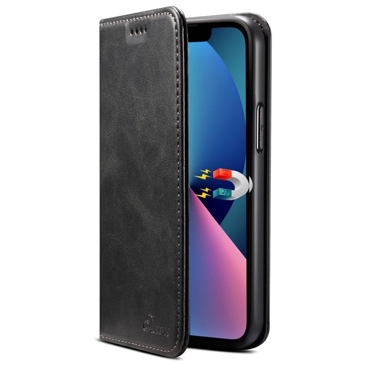 SUTENI SUTENI iPhone 14 Plus Plånboksfodral Magnetic Kickstand - Svart