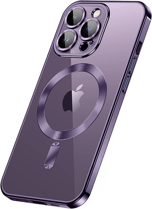 A-One Brand Electroplating Magsafe Skal iPhone 14 - Lila