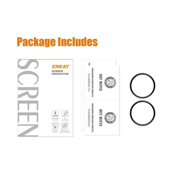 HAT PRINCE [1-PACK] ENKAY Galaxy Watch 5 (44mm) Härdat Glas Skärmskydd 3D Curved