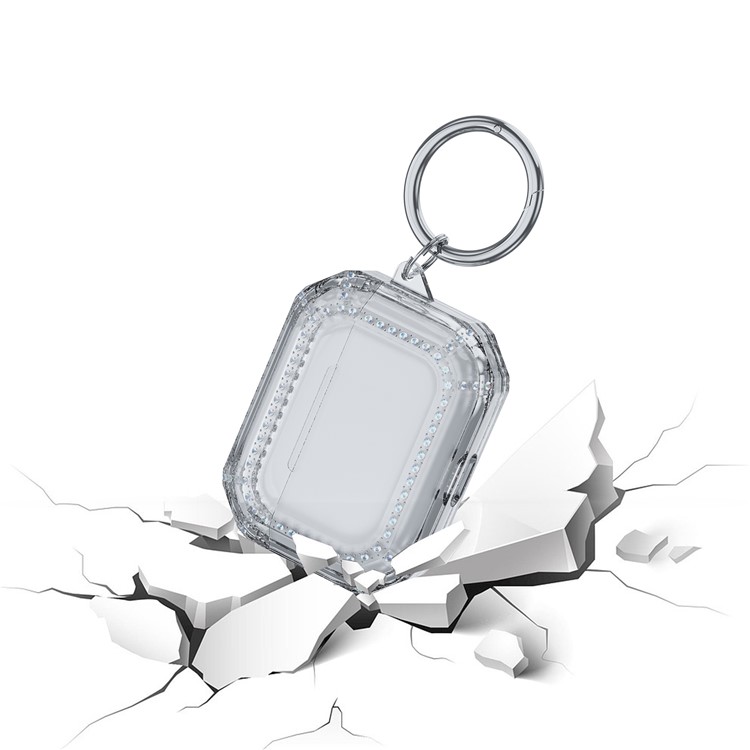 OEM Airpods Pro 2 Skal Rhinestone Shockproof - Solid Vit