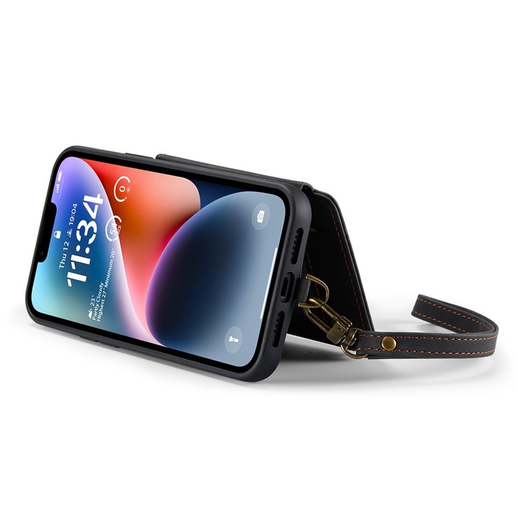 Caseme CASEME iPhone 14 Plus Plånboksfodral C20 Zipper Kickstand - Svart