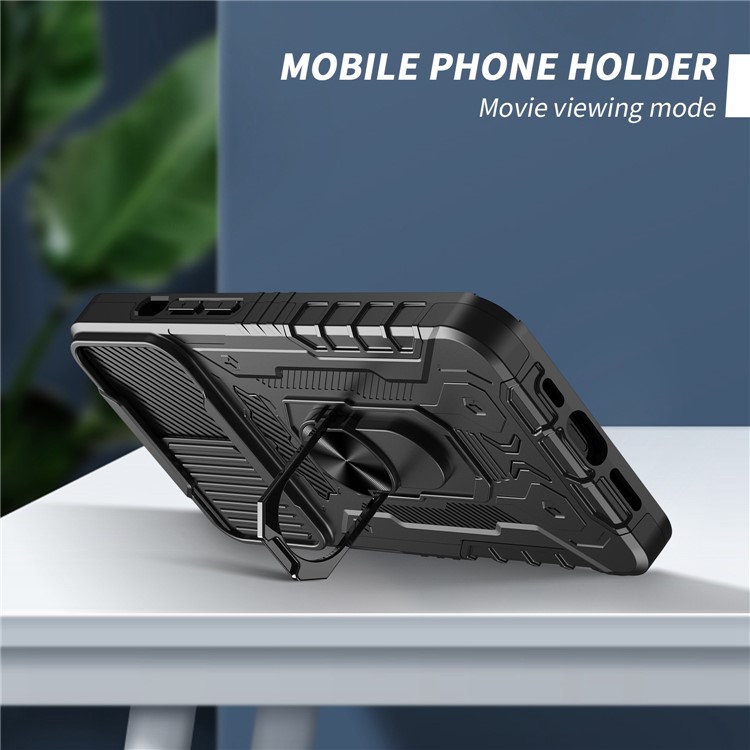 OEM iPhone 14 Plus Skal Ringhållare Kickstand - Svart