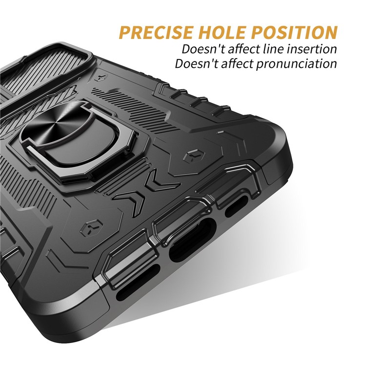 OEM iPhone 14 Plus Skal Ringhållare Kickstand - Svart