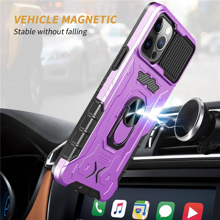 OEM iPhone 14 Pro Max Skal Ringhållare Kickstand - Lila