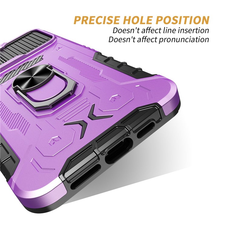 OEM iPhone 14 Pro Max Skal Ringhållare Kickstand - Lila