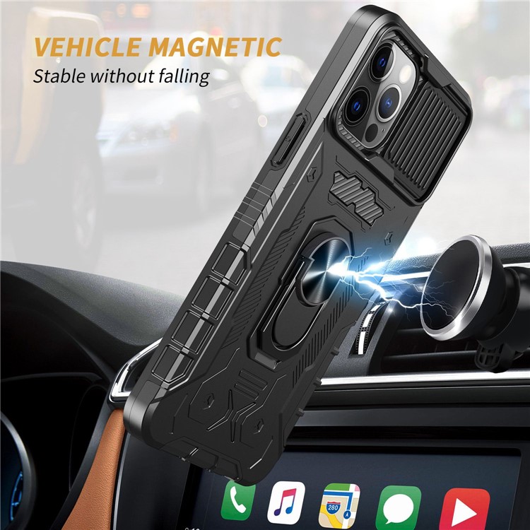 OEM iPhone 14 Pro Max Skal Ringhållare Kickstand - Svart