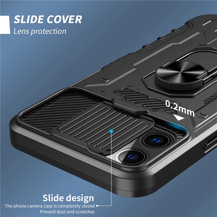 OEM iPhone 14 Pro Max Skal Ringhållare Kickstand - Svart