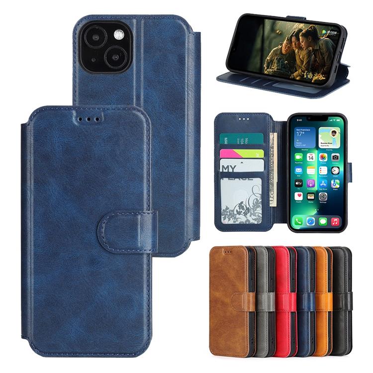 Boom of Sweden BOOM iPhone 14 Plus Plånboksfodral Calfskin - Blå