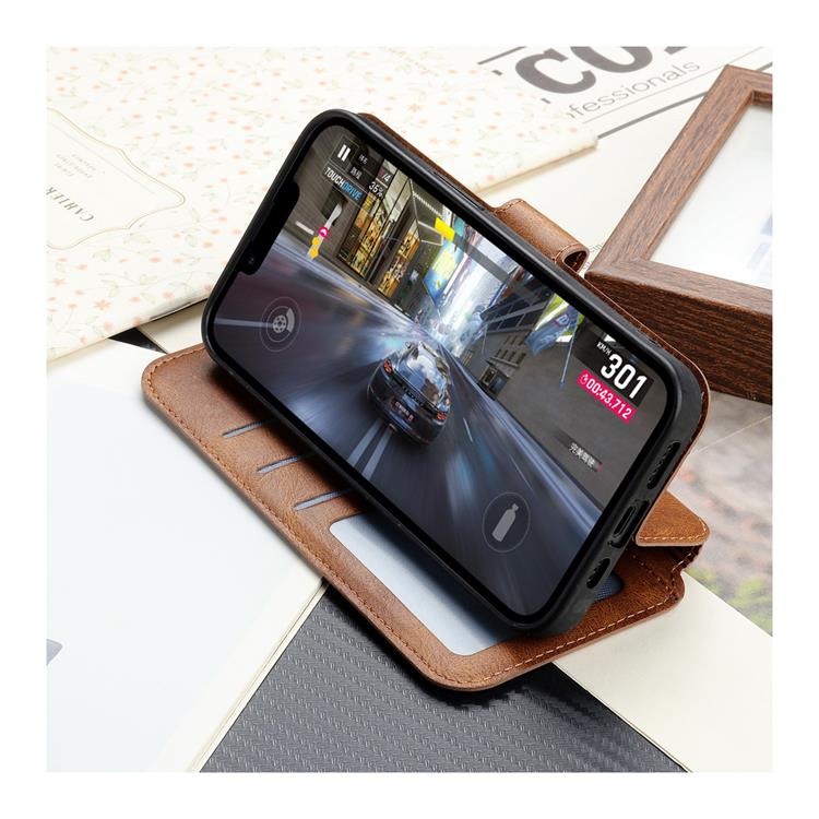 Boom of Sweden BOOM iPhone 14 Plus Plånboksfodral Calfskin - Brun