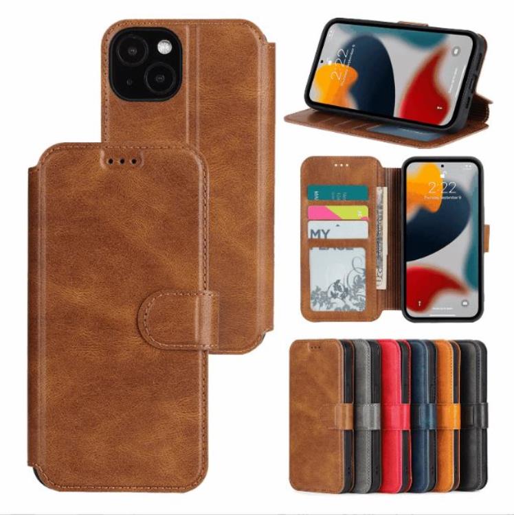 Boom of Sweden BOOM iPhone 14 Plus Plånboksfodral Calfskin - Brun