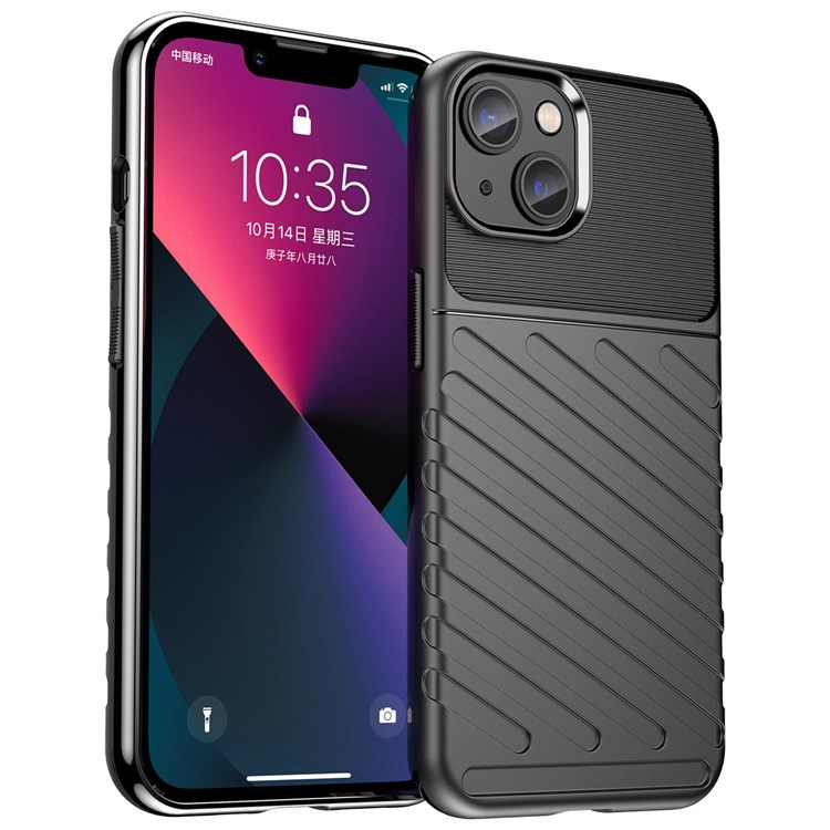 OEM iPhone 14 Plus Skal Thunder Twill - Svart