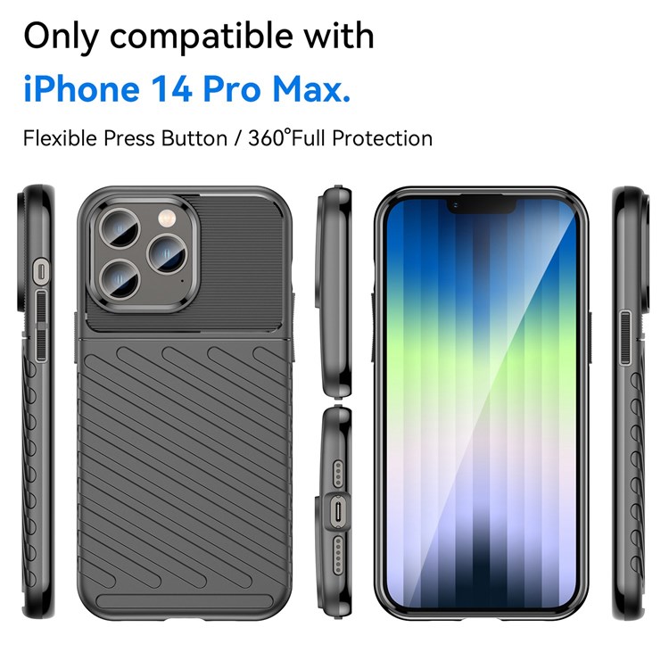 OEM iPhone 14 Pro Max Skal Thunder Twill - Svart