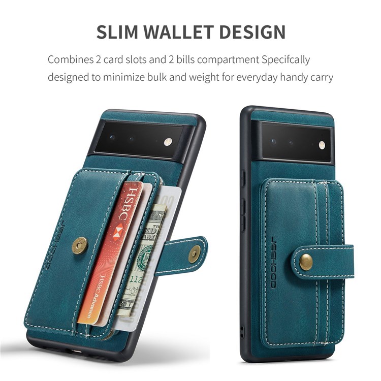 JEEHOOD JEEHOOD Google Pixel 7 Skal Korthållare RFID - Blå