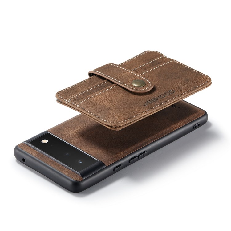 JEEHOOD JEEHOOD Google Pixel 7 Skal Korthållare RFID - Brun