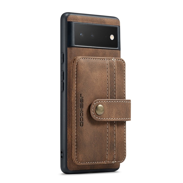 JEEHOOD JEEHOOD Google Pixel 7 Skal Korthållare RFID - Brun