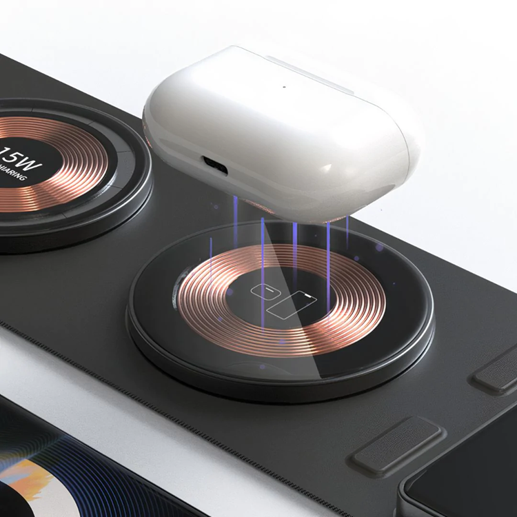 A-One Brand 3-in-1 Apple Magsafe Trådlös Reseladdare - Svart