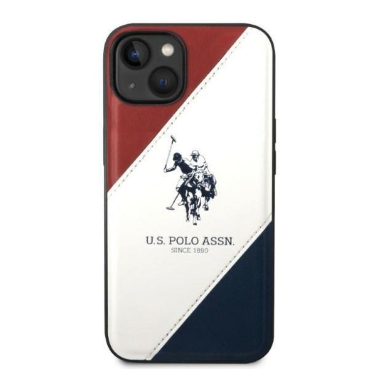 US Polo US Polo iPhone 14 Plus Skal Tricolor Embossed - Vit