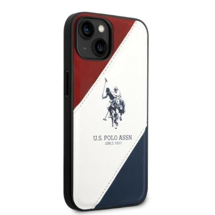 US Polo US Polo iPhone 14 Plus Skal Tricolor Embossed - Vit