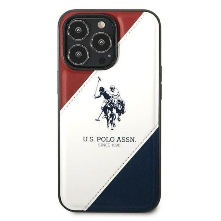 US Polo US Polo iPhone 14 Pro Max Skal Tricolor Embossed - Vit