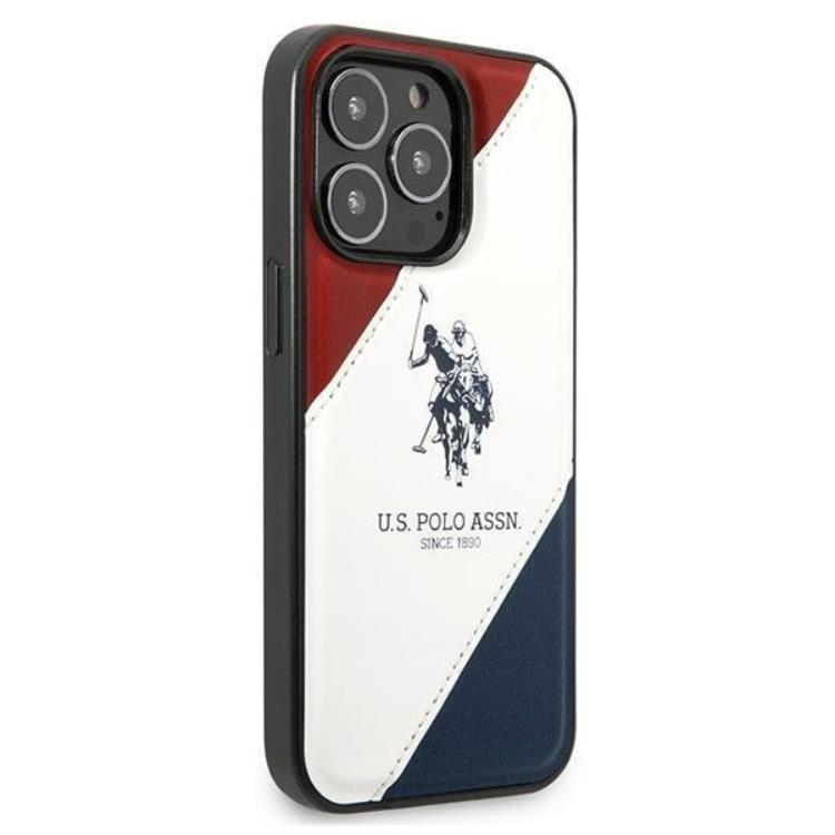 US Polo US Polo iPhone 14 Pro Max Skal Tricolor Embossed - Vit