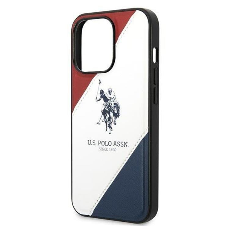 US Polo US Polo iPhone 14 Pro Max Skal Tricolor Embossed - Vit