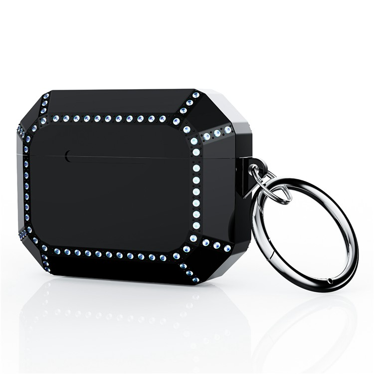 OEM Airpods Pro 2 Skal Rhinestone Shockproof - Solid Svart