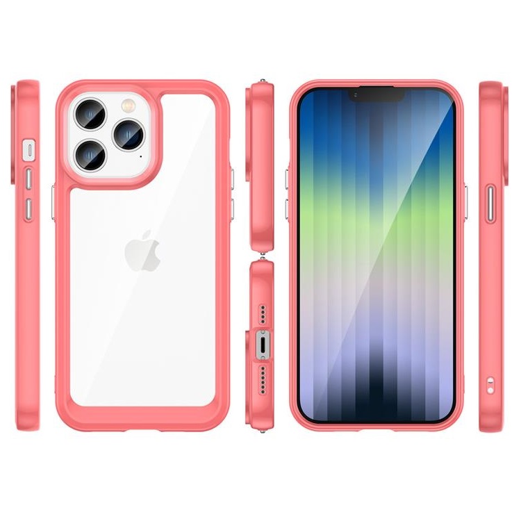 OEM iPhone 14 Pro Skal Outer Space - Röd