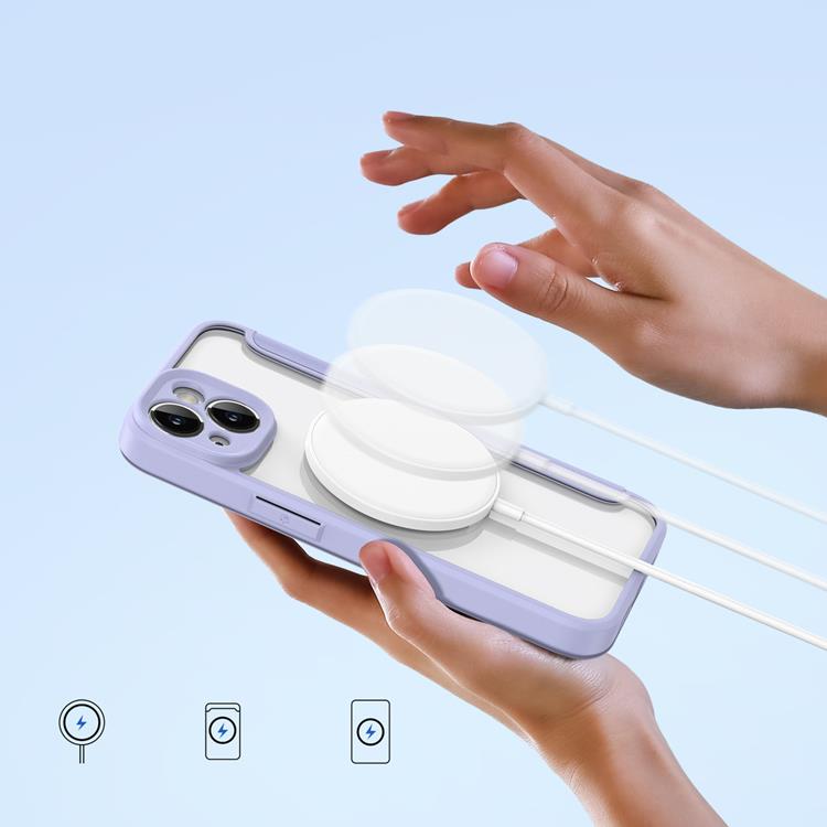 Dux Ducis Dux Ducis iPhone 14 Plånboksfodral Magsafe Skin X Pro - Lila