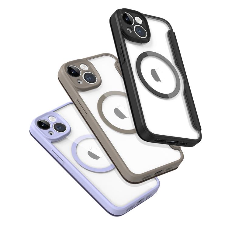 Dux Ducis Dux Ducis iPhone 14 Plånboksfodral Magsafe Skin X Pro - Lila