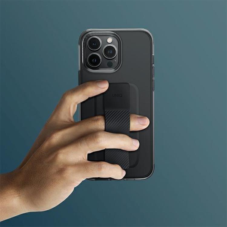 UNIQ UNIQ iPhone 14 Skal Heldro Mount - Svart/Vapor Smoke