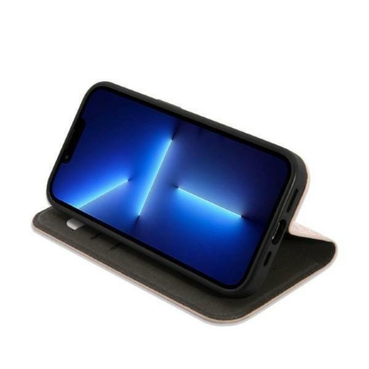 Guess GUESS iPhone 14 Plus Plånboksfodral Vintage Gold Logo - Rosa