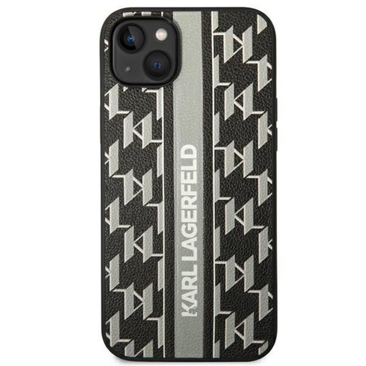 KARL LAGERFELD Karl Lagerfeld iPhone 14 Skal Monogram Stripe - Svart