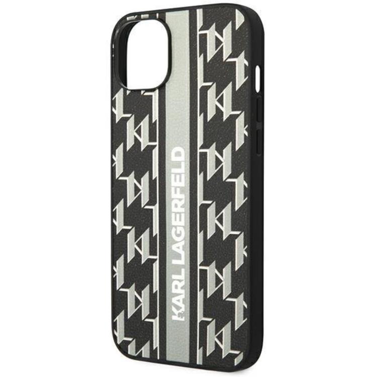 KARL LAGERFELD Karl Lagerfeld iPhone 14 Skal Monogram Stripe - Svart