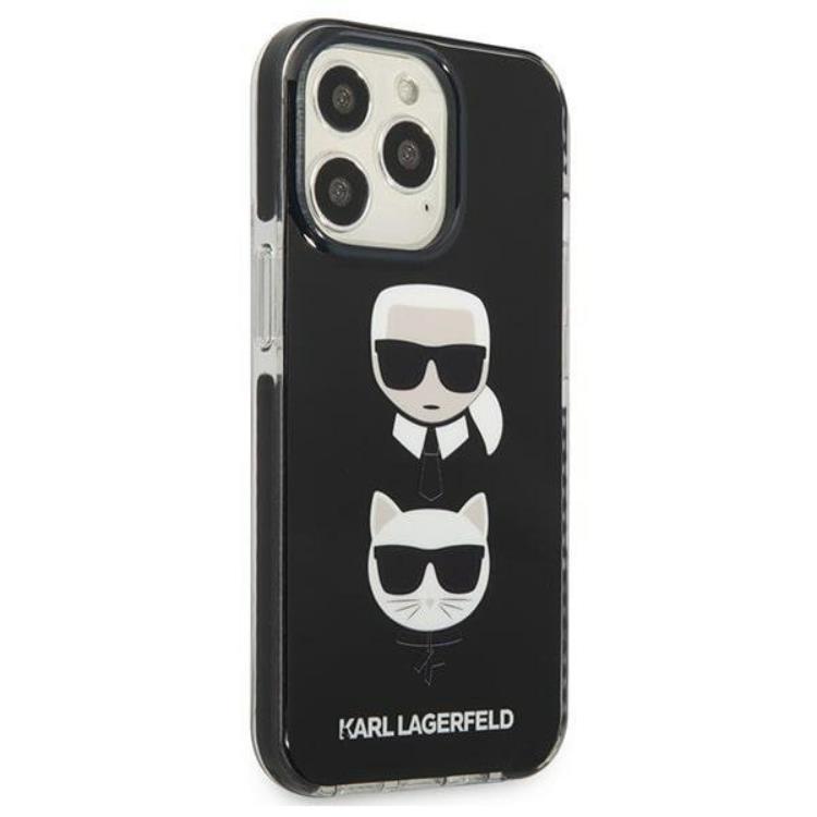 KARL LAGERFELD KARL LAGERFELD iPhone 13 Pro Max Skal Karl & Choupette Head - Svart