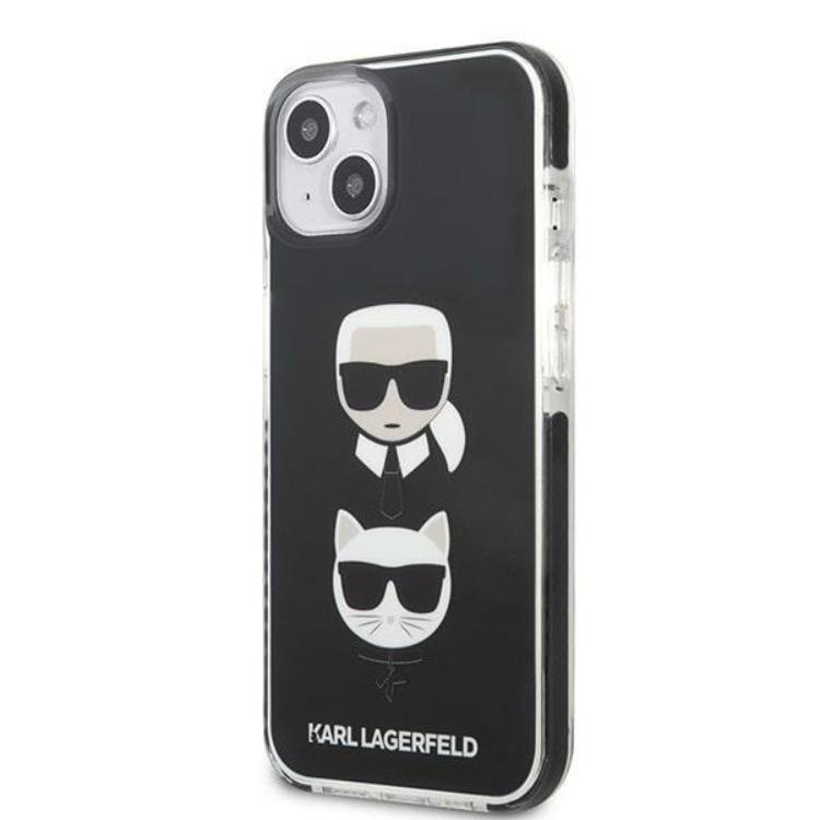 KARL LAGERFELD Karl Lagerfeld iPhone 13 mini Skal Karl & Choupette Head - Svart