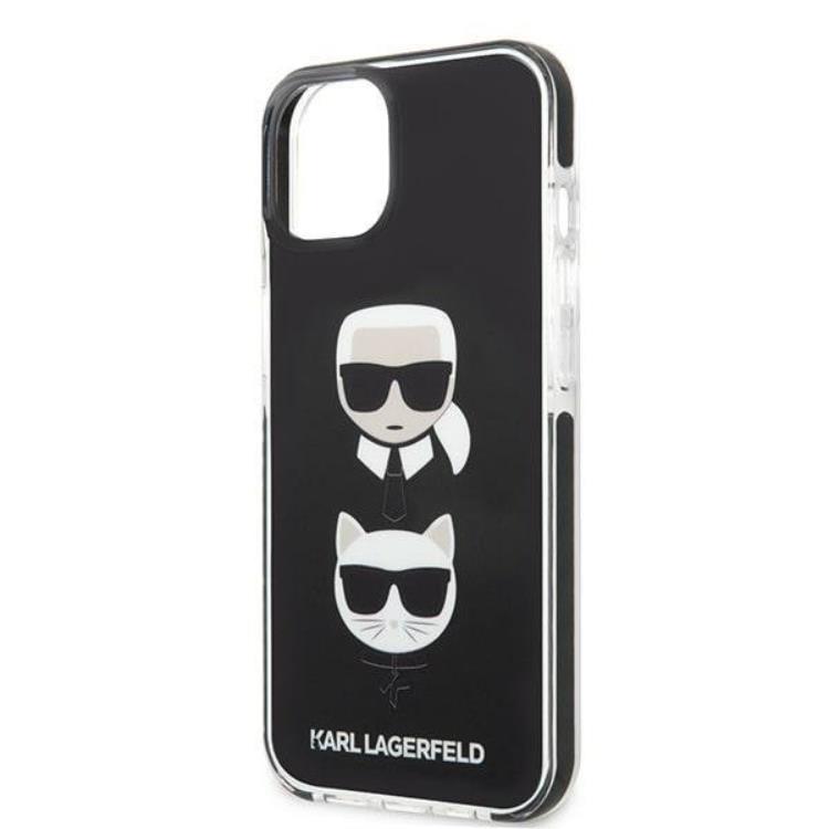 KARL LAGERFELD Karl Lagerfeld iPhone 13 mini Skal Karl & Choupette Head - Svart