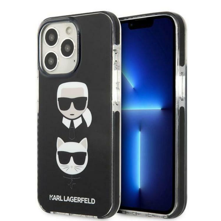 KARL LAGERFELD Karl Lagerfeld iPhone 13 Pro Skal Karl & Choupette Head - Svart